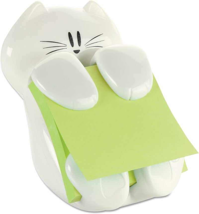 Post It CAT330 Pop-Up Note Dispenser Cat Shape, 3 x 3, White - Image 3